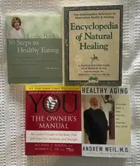 Four (4) Healthcare/Healthy Eating Hardcover Books