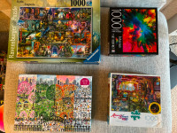 Puzzles - Ravensburger, Eeboo & more. $10 each