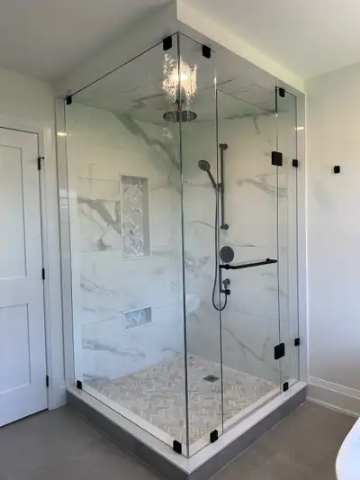 SHOWER GLASS ENCLOSURE SHOWER DOOR BATHTUB SLIDING GLASS DOOR, View more