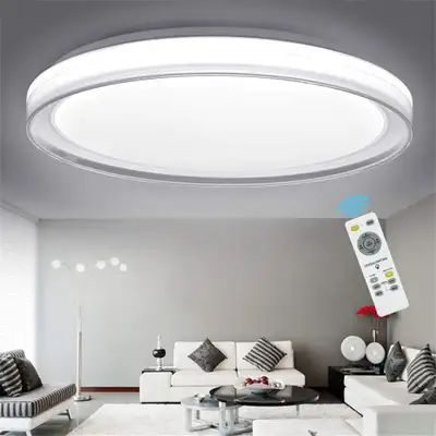 LED Modern Flush Ceiling Light Fixture-48W Flat Round Surface, View more