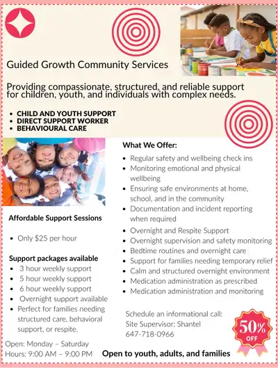 Affordable Child and Youth Support | Direct Support Worker | Overnight Care Available Are you lookin...