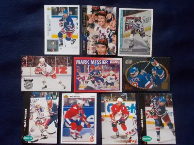 Reduced-10 Mark Messier Hockey cards-1990s-Excellent condition, View more