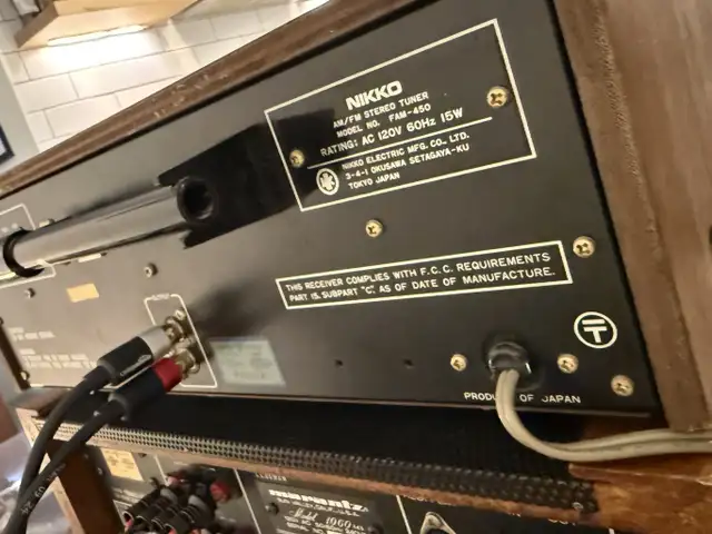 NIKKO FAM-450 AM/FM Multiplex Stereo Tuner in Stereo Systems & Home Theatre in City of Toronto - Image 7