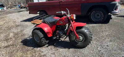 1981 Honda atc200 in good condition. Everything works as it should. Lights brakes. Tires are newer....
