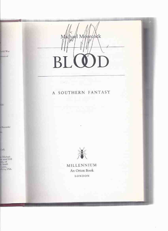 Rare UK Michael Moorcock -Signed 1st edition in Fiction in Oakville / Halton Region - Image 2