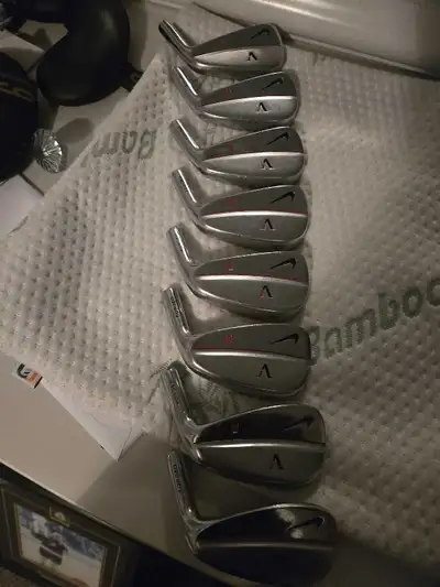 right handed Nike TW vr irons for sale or trade , View more