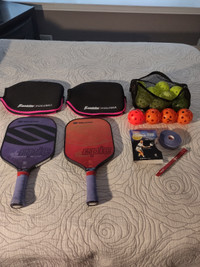 PICLEBALL RAQUETS (2) and ACCESSORIES