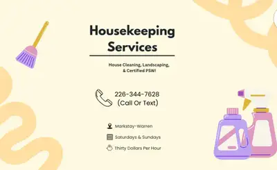 House cleaning Sudbury & surrounding, View more