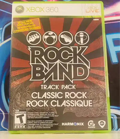 Jeu Xbox 360- Rock Band Track Pack: Classic Rock, View more