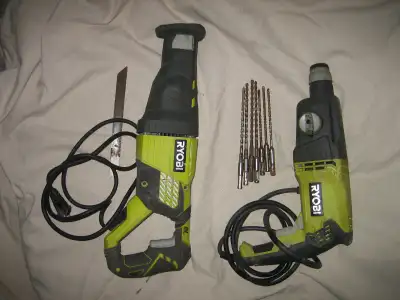 Ryobi Hammer Drill SDS65 & Electric Saw RJ1861V, View more