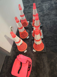 TRAFFIC CONE 6 PACK WITH TOTE BAG