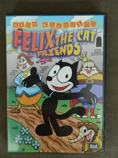KIDS CLASSIC DVDS - FELIX THE CAT & FRIENDS.- In Bold Court, King for the Day, Fright to the Finish,...