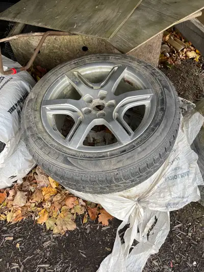 Audi q5 wheels with winter tires $100 Full set. Need gone