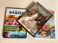 Kids DVD - open season, babies, cats