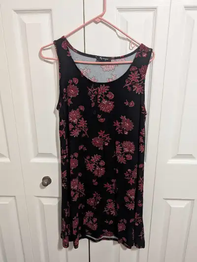Lily Morgan Black Floral Dress size medium , View more