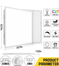 BeckTour 2x2 LED Flat Panel Light 5CCT