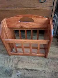 wooden magazine  rack