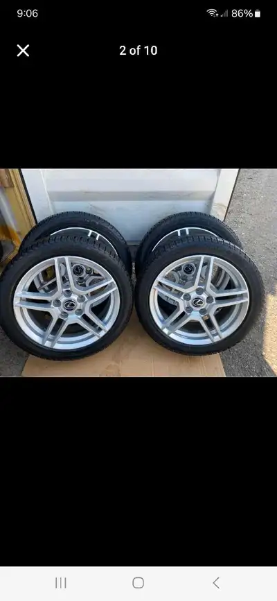 Set of 4 MICHELIN winter tires rims (225 45 17) pattern (5×114.3) WithTPMS 2020 LEXUS IS