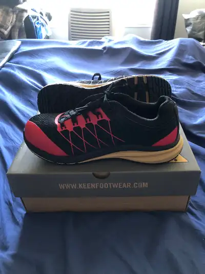 Souliers sécurité travail Keen vista energy red carpet black, View more