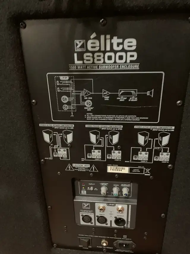 Elite LS800P powered sub  in Pro Audio & Recording Equipment in Mississauga / Peel Region - Image 7