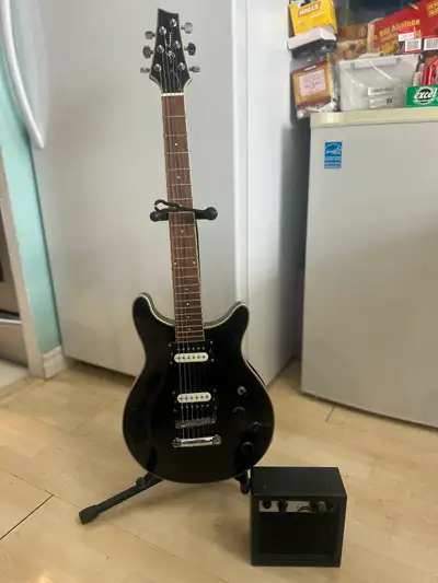 Jay Turser Electric Guitar & small amp, View more