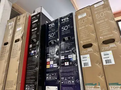HISENSE/TCL 32" 43" 50"55"65" **** TVS ON SALE******, View more