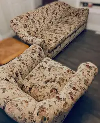 Matching Vintage Couch & Chair
