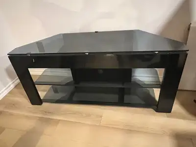 Meuble TV noir en verre, View more