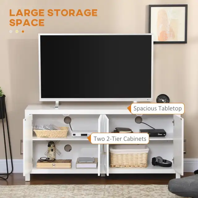 Tall TV stand sideboard Cabinet w/ Barn Style Door in Hutches & Display Cabinets in Markham / York Region - Image 4