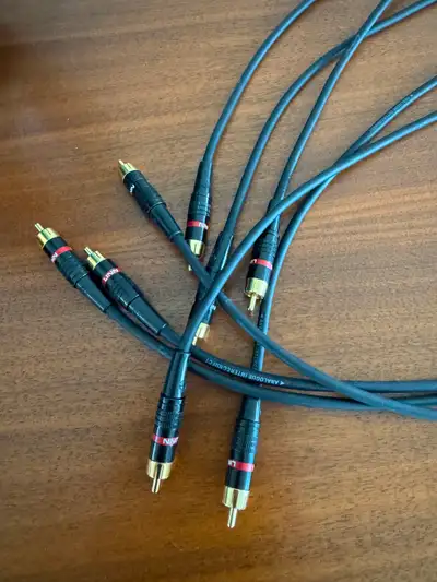 Linn Black Analogue RCA Interconnects (4 Cables / 2 Pairs), View more