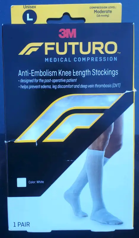 Compression Socks -White LG Size Mod/Mild -NEW $12 each package in Health & Special Needs in St. Catharines - Image 2