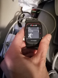 Polar watch & heart rate monitor belt