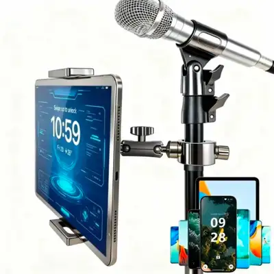 Tablets Phones holder Clamp, ebike, Treadmill, Handlebars, View more