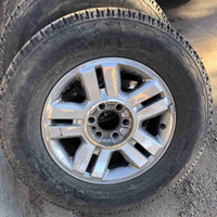  Ford pick up six bolt rims and tires 