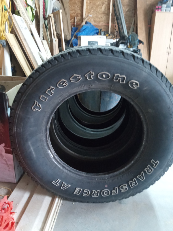 4 Firestone Transforce AT tires LT 275/70R18 good condition in Tires & Rims in Calgary