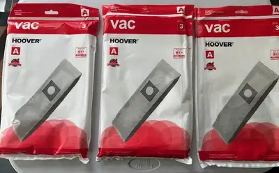 VACUUM BAGS TYPE HOOVER A ALL NEW - ALL 3 PACKAGES FOR $10 YONGE AND SHEPPARD AREA NORTH YORK CASH P...