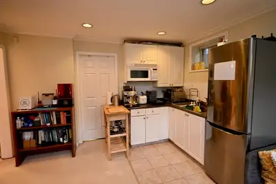 Bright 1 bedroom basement suite for rent, approx. 400 square feet. The suite has a full washroom wit...