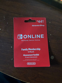 1 year online family membership - Nintendo switch