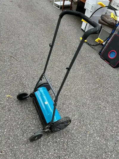 Yardworks manual reel push mower, View more