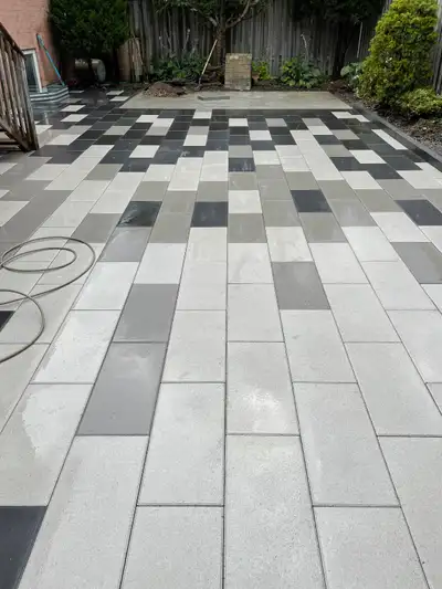 Please Call or text Harry 647-964-5243 for free in person estimate Interlocking Retaining Wall Stair...