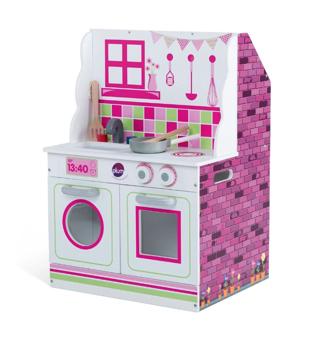 Wooden Dollhouse & Kitchen Play Set in Toys & Games in City of Toronto