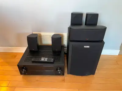 Complete Home theatre system includes Pioneer HDMI receiver and 5.1 system. Comes with Free cables(1...