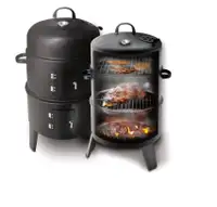 3 in 1 charcoal bbq smoker and grill