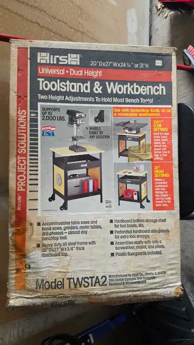 Hirsh Universal Dual Height Toolstand & Workbench, View more