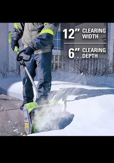 Greenworks 12-Inch 40V Cordless Snow Shovel, Battery Not Include, View more