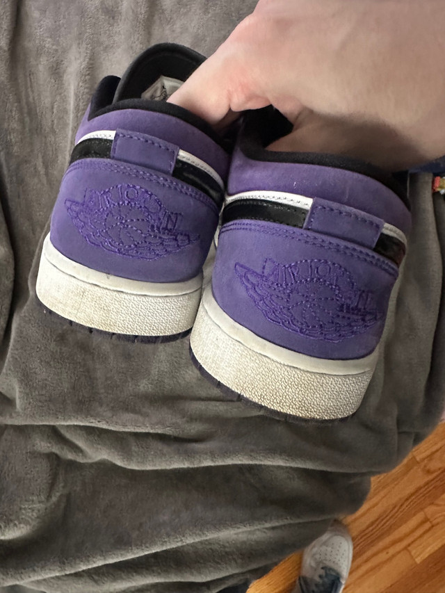 Jordan 1 Low Court purple  in Men's Shoes in St. Catharines - Image 3