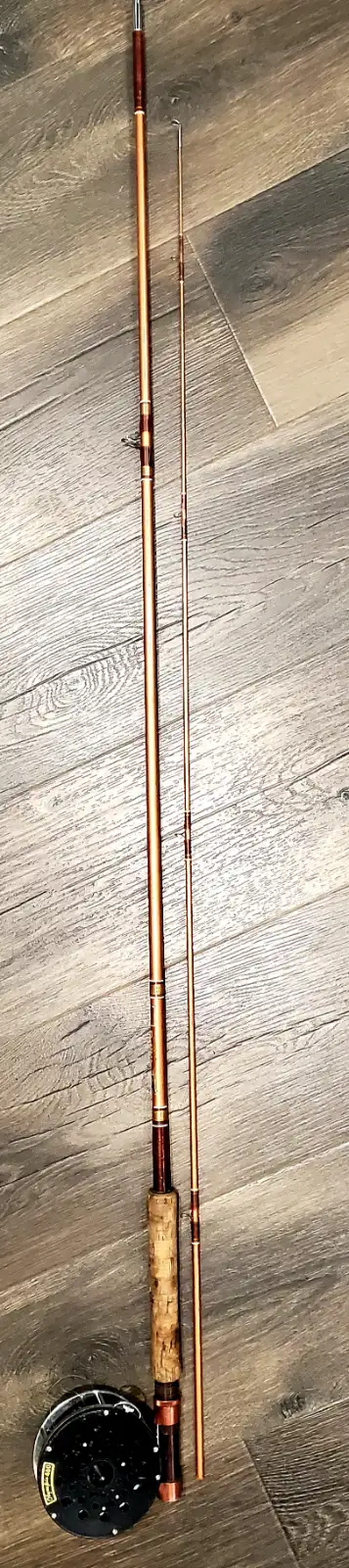 Vintage fly rod with reel, View more