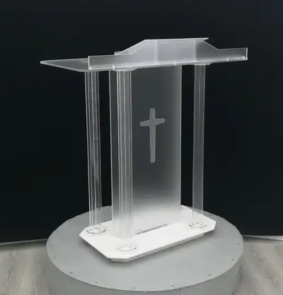 Acrylic Podium Pulpits Churches Plexiglass Lectern 220619, View more