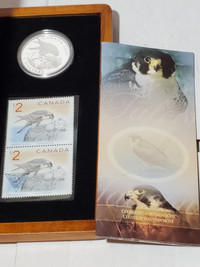 2006 Peregrine Falcon Limited Edition $5 Coin and Stamp Set-99.9