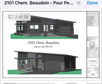 2101 Beaudoin Rd, Pontiac QC Cleared, ready to build. Comes with house plan set on the site for muni...